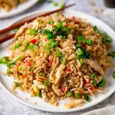 Fried chicken rice (បាយមាន់ចៀន)